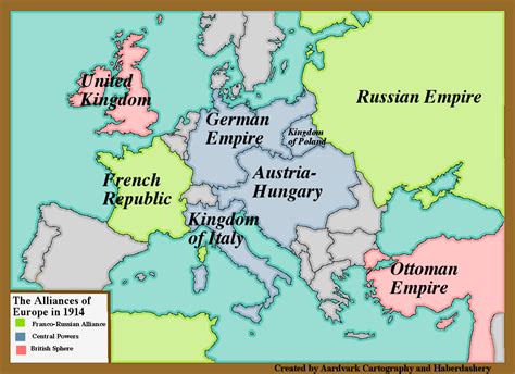 1914 europe map allies.